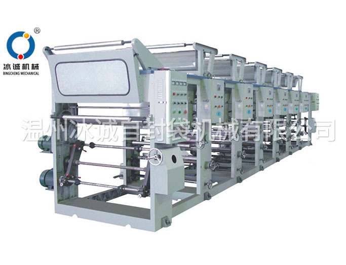 Plastic gravure printing machine